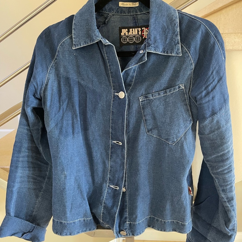 Vintage Jpg Jeans Blue Denim Jacket